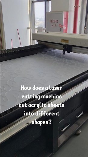 How does a laser cutting machine cut acrylic sheets into different shapes? #acrylic #factory