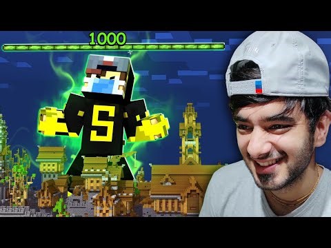 Minecraft But Your XP equals Your SIZE 😈😈