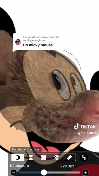 Creating Digital Art of Mickey Mouse | Speed Art