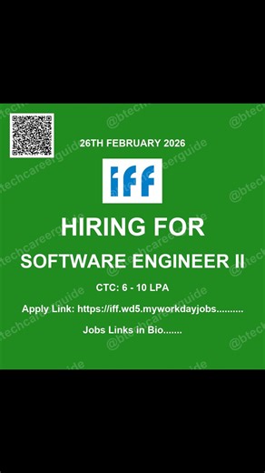 🔥 Software Engineer Hiring 2026 Batch | Intuit, ABB, Texas Instrument, Tower Research | Up to 35 LPA