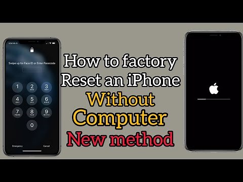 How to factory Reset screen locked iPhone 4/5/6/7/8/X/11/12/13/14 without Pc/ iTunes ! erase iPhone