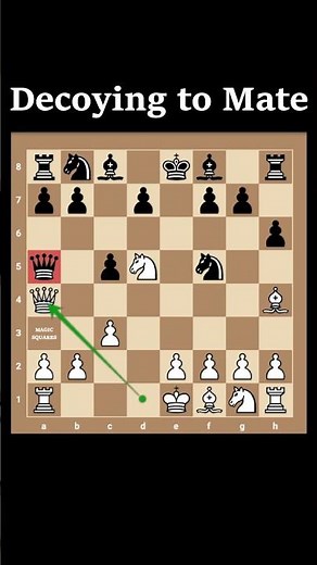 Learn "Decoy" Chess Tactics | Queen Sacrifice leads to Checkmate