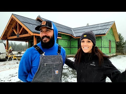 Winter Life Building Our Own Home in The Mountains