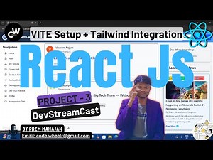 🔧 React + Vite + Tailwind CSS Setup from Scratch | Project Setup 2025 | Beginner | DevStreamCast