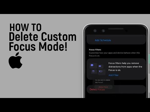 How to Delete Custom Focus Mode on iOS26 [easy]