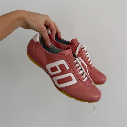 Vintage Miss Sixty Pink Leather Sneakers / Miss60 Moto Retro Sport Style Trainers / Italian Shoes / 00s Y2K / Size 38 US 7 - Etsy