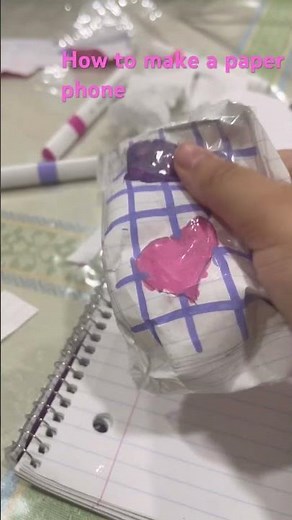 How to make a paper phone squishy ❤️📱￼