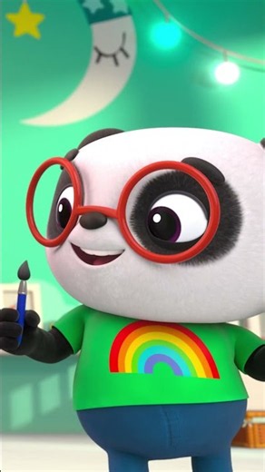 Painting Before Bed Helps Me to Relax 🎨 Art Therapy for Kids #Shorts #Littlebabybum