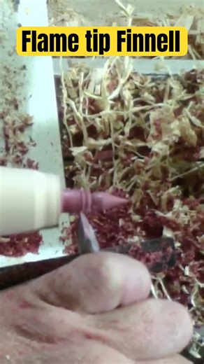 How I Turn a Perfect Flame Tip Finial 🔥#WoodTurning #Turning #FinnellTip