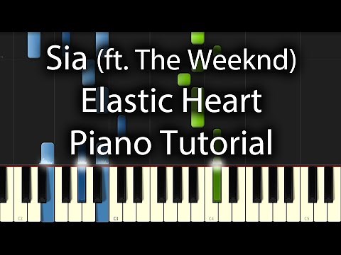 Sia - Elastic Heart Tutorial (How To Play On Piano)