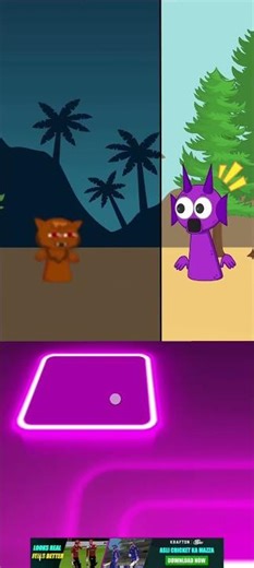 🐺 Oren Turns Into a Werewolf! 🌕🔥 Full Moon Chaos | Sprunki Animation | Tiles Hop Style #shorts