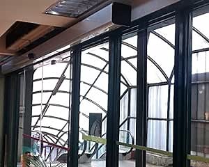 Olideauto Automatic Sliding Door Opener, Automatic Door Operator AC110V Power,Commercial Residential Door Opener for Both Single and Double Leaves Sliding Door