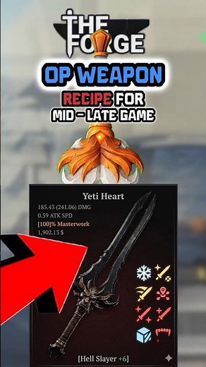OP Mid - Late Game Recipe Hell slayer Recipe #roblox #robloxshorts