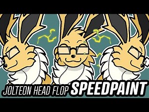Jolteon Head Flop Animation SPEEDPAINT