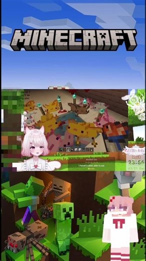 ウーパールーパーに愛され過ぎているVTuber#minecraft #ゲーム実況 #マイクラ#vtuber 【白羽みおね】