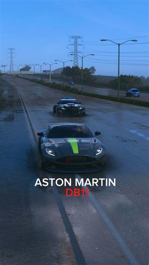 Maximus on Instagram: "The Aston Martin DB11 accelerates from 0 to 100 km/h in approximately 3.7–3.9 seconds, depending on the engine variant (V12 or V8). The top speed ranges from 322 km/h to 335 km/h. The powerful 5.2-liter twin-turbo V12 reaches 100 km/h in 3.7 seconds, while the V8 version does it in 3.9 seconds. #astonmartin #forza #forzahorizon5 #forzashare #police"