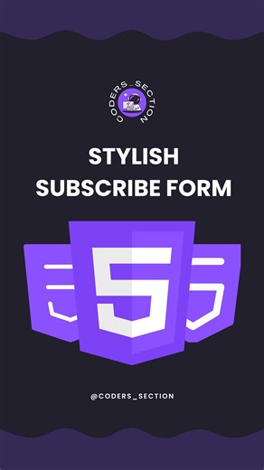 Coding | Programming | HTML | CSS on Instagram: "Code👇 Comment “Code” & we’ll DM you the Code Link instantly. • Subscribe Form • HTML • CSS • Javascript Tag a friend who needs this!👇 Follow @coders_section for coding hacks. #Java #Programming #Coding #Developer #LearnToCode #coderssection #FreeLearning #TechHacks #phpcode #CodeNewbie #ProgrammingTips #JavaCheatSheet #CodingLife #OOP #CodeForFree #DevCommunity #frontenddeveloper #coderssection"
