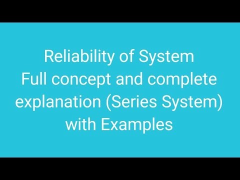 Reliability of System | Series System