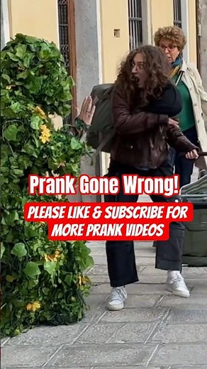 Tree Prank Goes Wrong Girl Slaps Me After Getting Scared wow😂 #funnyprank #comedyvideo #bushmanprank
