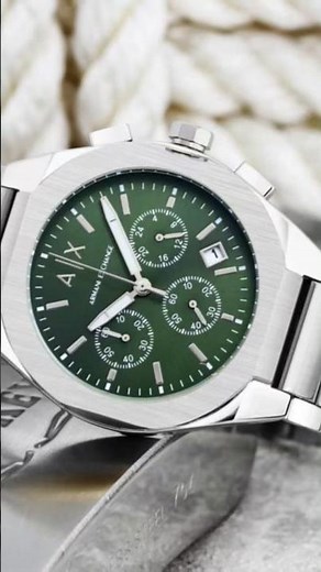 Armani Exchange AX Chronograph Watch for Men | Stainless steel Fashion Watch #linkwatch #luxurywatch