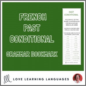 French Past Conditional - Grammar Bookmark