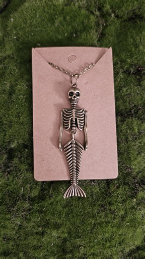 Articulated Mermaid Skeleton Costume Jewelry * Goth Cottagecore Fantasy - Etsy