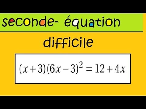 Equation et Factorisation- DIFFICILE-(x+3)(6x- 3)²=12+4x