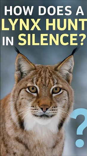 How Does a Lynx Hunt in Silence? #animalfacts #wildlife #animals