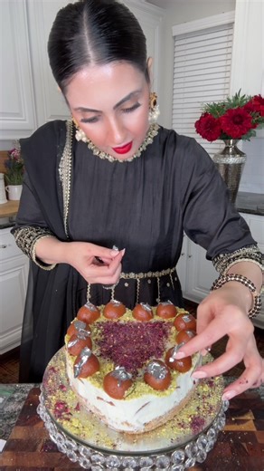 No-Bake Gulab Jamun Cheesecake for Valentine's Day