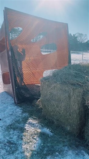 DIY Slow Feeder for Horses | Hay Bale Barn Tips