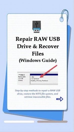 USB Drive Suddenly Became RAW? Recover Your Files & Fix It!#usb #techfix