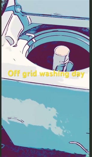 Off grid washing day balance between power and water #offthegrid