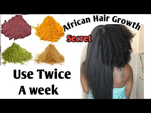 The Secret Behind African Women Hair Growth/chebe powder Rice water,alovera,For massive hair growth