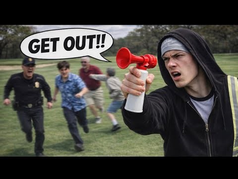 Airhorn Prank at Golf Course… Cops Got Called 😳