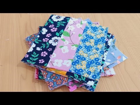 Most easy scrap fabric butterfly quilt pattern