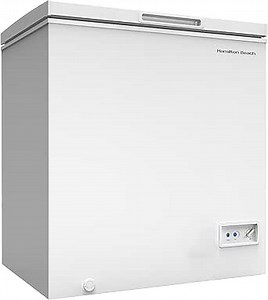 Hamilton Beach, Chest Deep Freezer, 7 Cu. Ft. Capacity, Adjustable Thermostat-Removable Vinyl Coated Wire Basket-Easy Defrost Drain, White