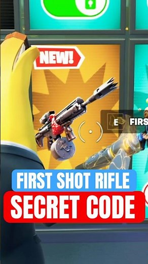 HOW TO GET 💥 FIRST SHOT RIFLE SECRET CODE in FORTNITE 1V1 with every gun