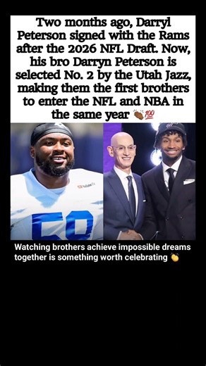 Two Brothers Made NFL & NBA History in the Same Year 🤯🏈🏀