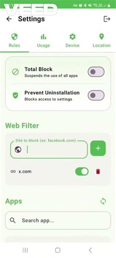 How the Parental Control App Uses the BIND_VPN_SERVICE Permission
