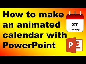 How to make an animated calendar with PowerPoint