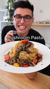 Easy Mushroom Pasta (quick dinner idea) ⭐️ RECIPE: GO TO www.theplantbasedschool.com and search 🔍 "Vegan Mushroom Pasta” You can make this Mushroom Pasta in 20 minutes. It's perfect for everyday dinners and restaurant-y enough to make for guests, too! ⭐️ INGREDIENTS 9 ounces pasta egg-free tagliatelle, spaghetti, linguine, etc. 1 tablespoon olive oil 16 ounces mushrooms a mix of white, brown, portobello, or other. Sliced or cut into chunks. 2 cloves garlic minced or pressed 16 cherry tomatoes h