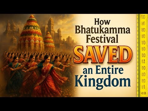 BEAUTIFUL Story Behind Telangana's Most Loved Festival - Bhatukamma Celebration