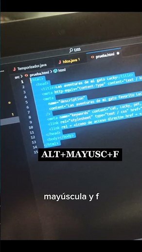 ⛏ TABULA TU CODIGO AUTOMÁTICAMENTE | VISUAL STUDIO CODE #shorts #programacion