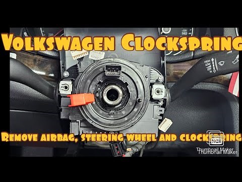2014 TDI Passat: Replacing the clock spring. Works for any Passat or Jetta as well.