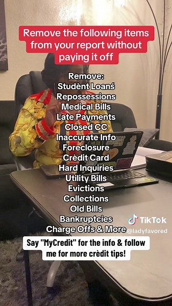 My Credit Repair Software & pre-written letters will remove anything hurting your credit and increase your score to a 75O . Get yours now. Super simple system. Check out my Facebook story & timeline for amazing testimonials! Say