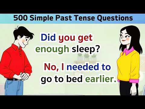 Simple Past Tense Practice | English Speaking Practice |Best English | DailyConversation