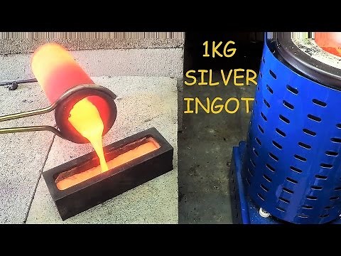 Melting Jewelry into a 1kg Silver Bar