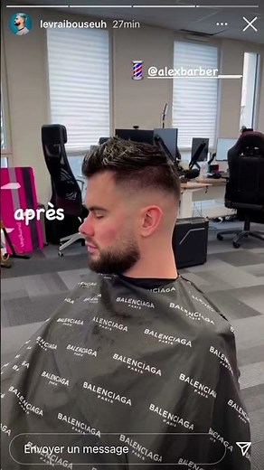 Lebouseuh se coupe les cheveux au local