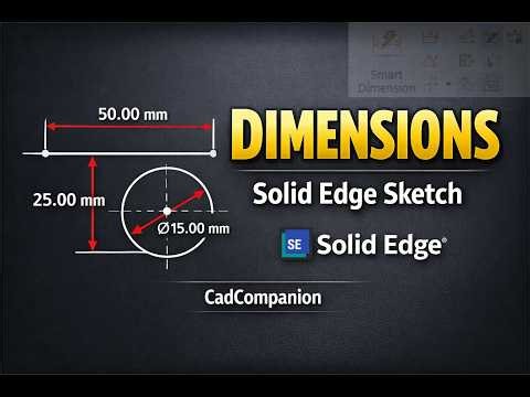 How to Use Dimensions in Solid Edge Sketching | Step-by-Step
