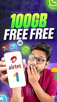 Airtel FREE 100GB 🔥